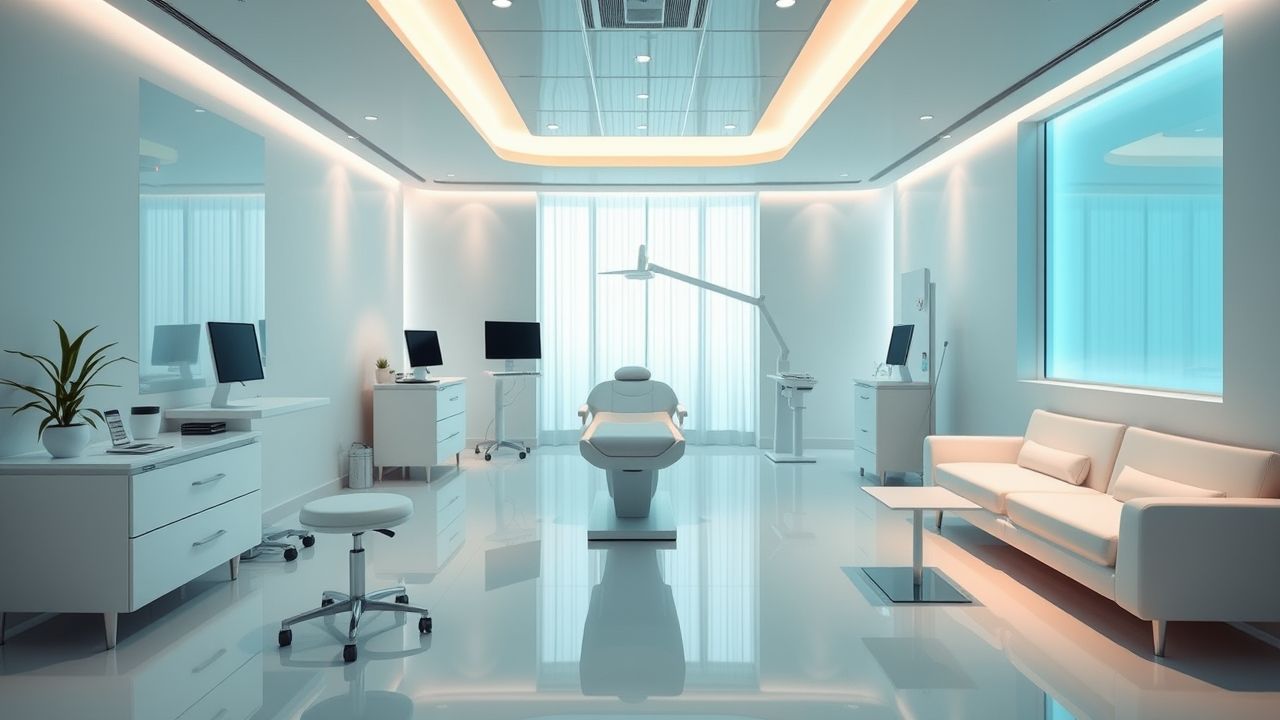 Safe and relaxing skincare setting for WellHealthOrganic laser therapy