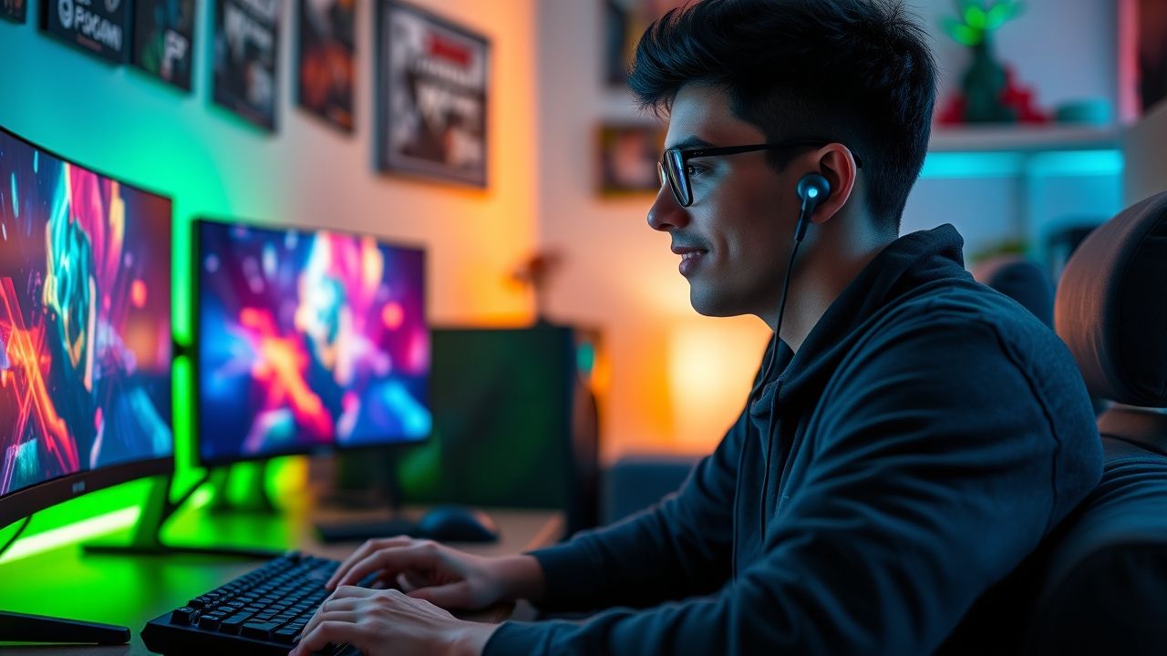 "thespark shop gaming wireless Bluetooth earbuds in use"