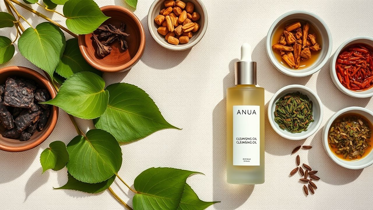 Heartleaf extract and natural oils used in Anua Cleansing Oil ingredients