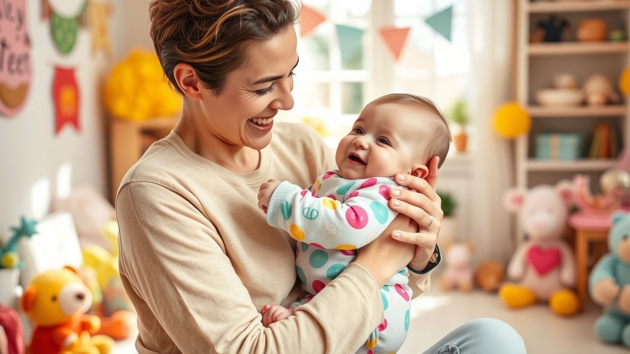 "Parent and baby wearing The Spark Shop 6-9 months old baby clothes"