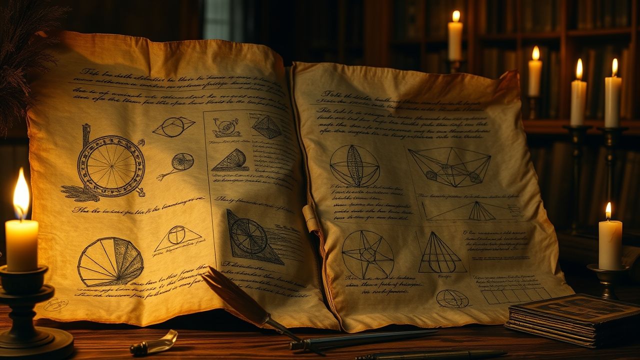 Ancient mathematicians exploring cube roots and equations.